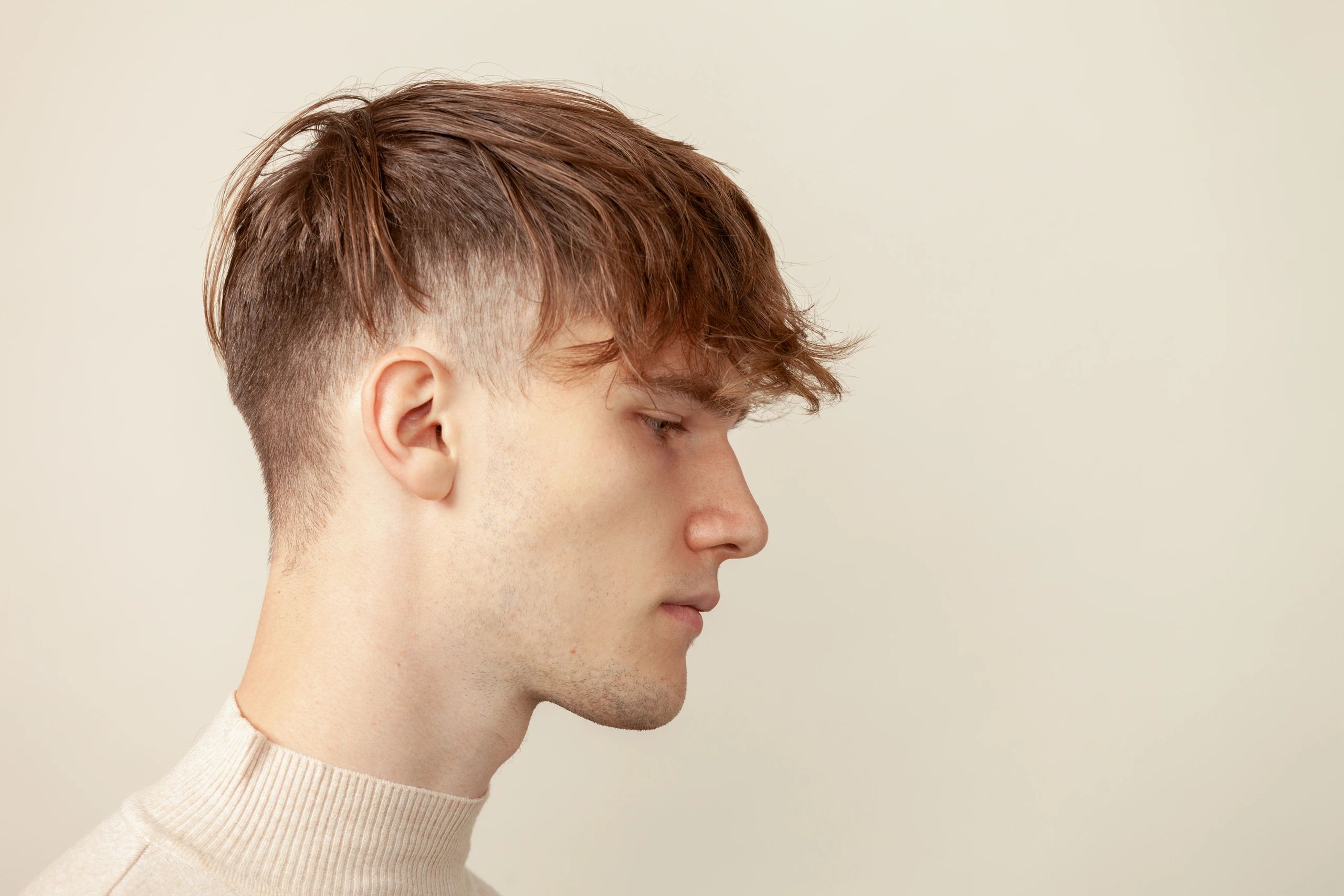 Fresh fade haircut side profile